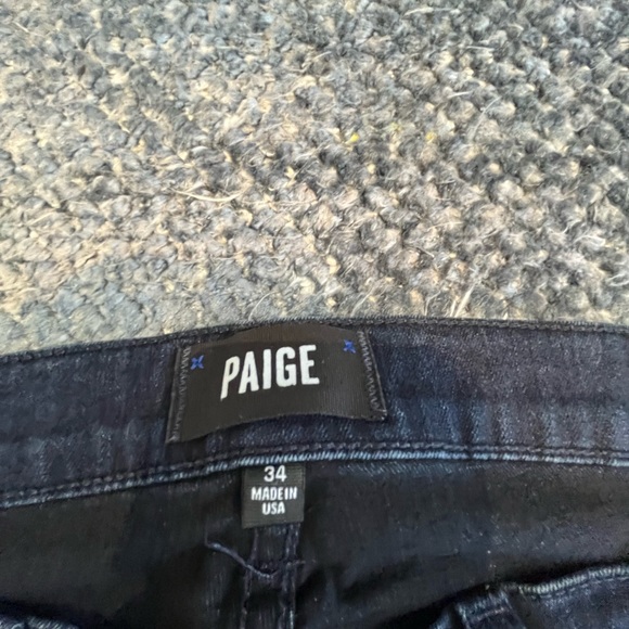 Paige Dark Wash Jeans. - Picture 1 of 3